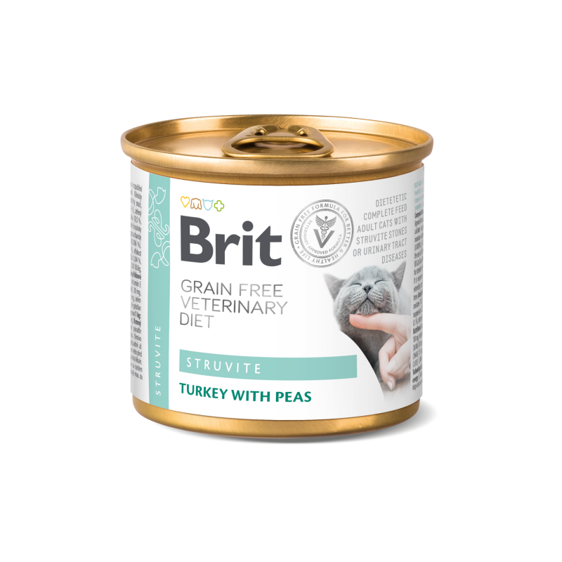 Boîte Brit GF Veterinary Diets Chat Struvite 200g