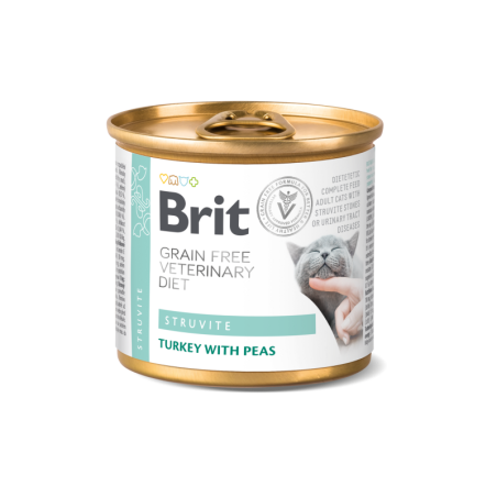 Boîte Brit GF Veterinary Diets Chat Struvite 200g
