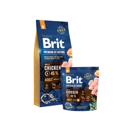 Brit Premium by Nature ADULT M 3 KG