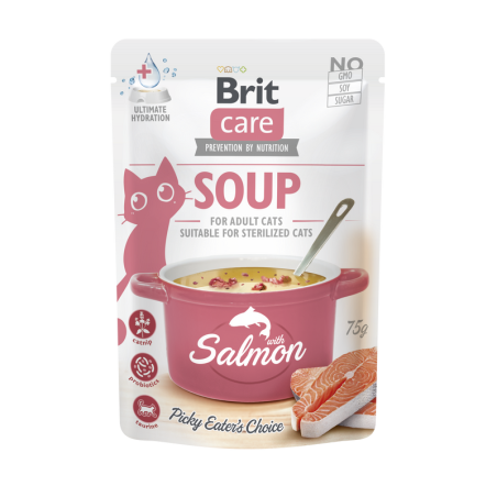 Brit Care Cat Soupe au Saumon 75g
