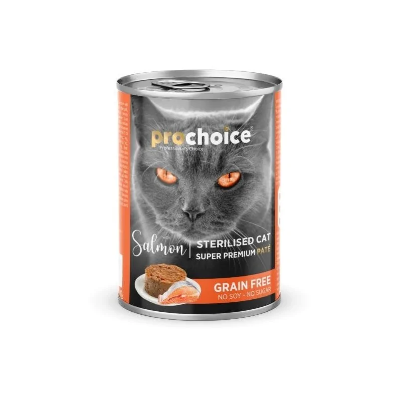 PROCHOICE GF PATE CHAT STERIL SAUMON 400 GR PROCHOICE - 1