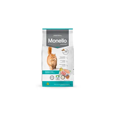 MONELLO CHAT HAIRBALL POULET & POISSON 1 KG