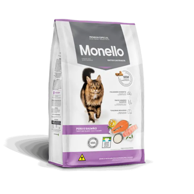 MONELLO Chat stérilisé dinde & saumon 1 KG Monello - 1