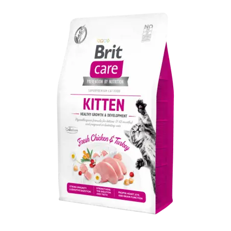 Brit Care Kitten au Poulet pour Chaton Sans Céréales 400g Brit - 1