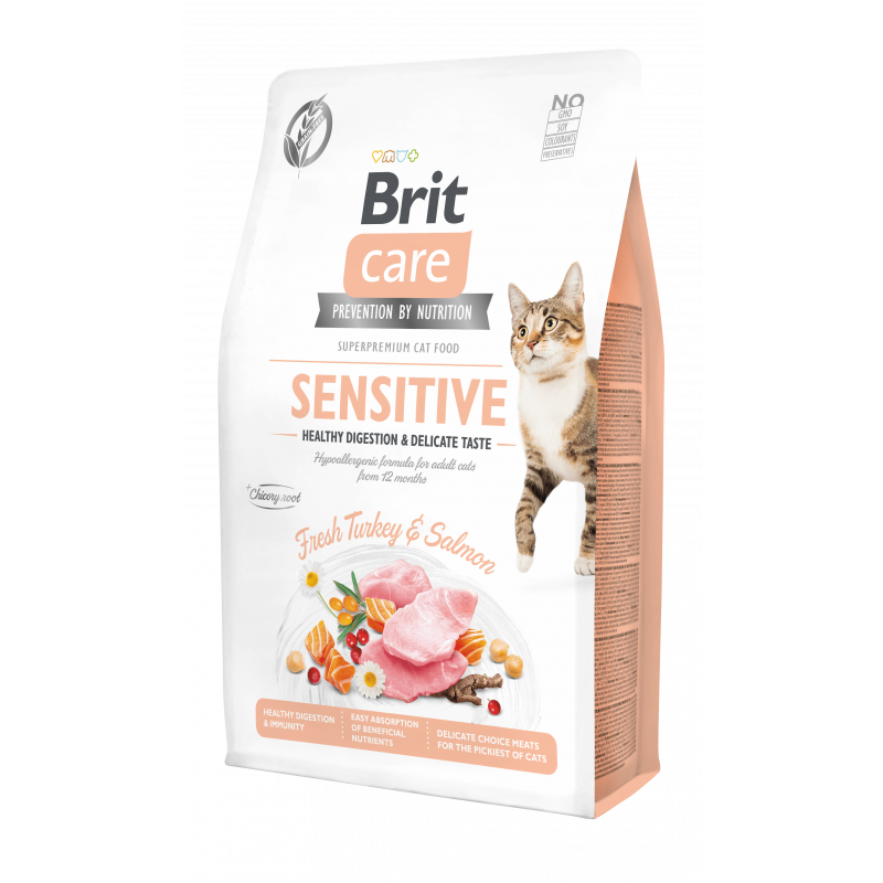 Brit Care Sensitive pour Chat Sensible Sans Céréales 400g