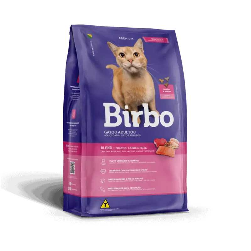 Birbo Chat Adulte Poulet, Bœuf & Poisson 1 Kg BIRBO - 1