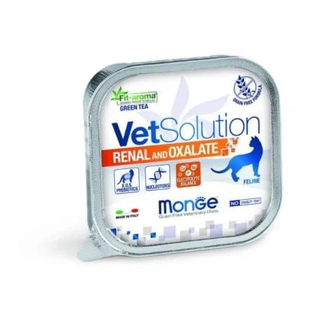 Barquette VETSOLUTION CAT RENAL & OXALATE 100G MONGE VETSOLUTION - 1