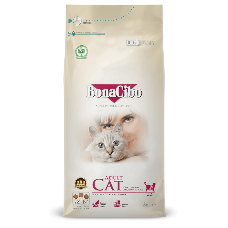 Bonacibo Chat Adulte au poulet 2 kg