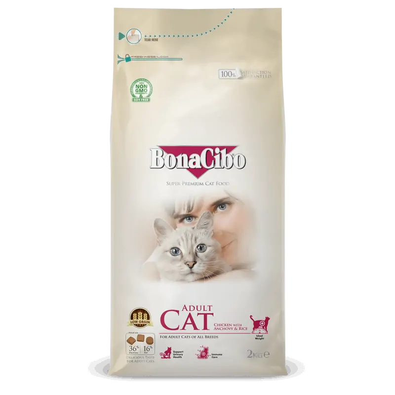 Bonacibo Chat Adulte au poulet 2 kg Bunacibo - 1