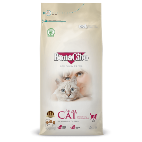 Bonacibo Chat Adulte au poulet 2 kg