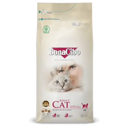 Bonacibo Chat Adulte au poulet 2 kg Bunacibo - 1