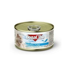 BonaCibo Adult Pâté de sardine et de thon pour chat 85g Bunacibo - 1