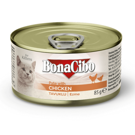 BonaCibo Adult Pâté de poulet pour chatons 85g