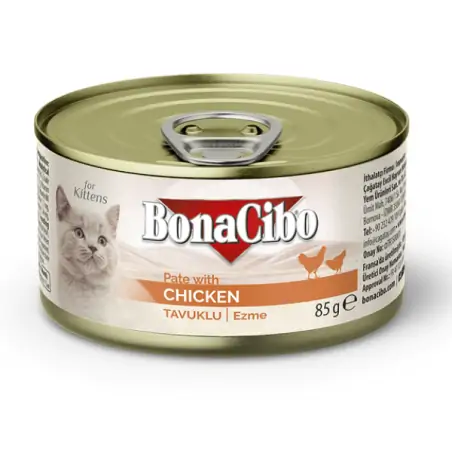 BonaCibo Adult Pâté de poulet pour chatons 85g Bunacibo - 1