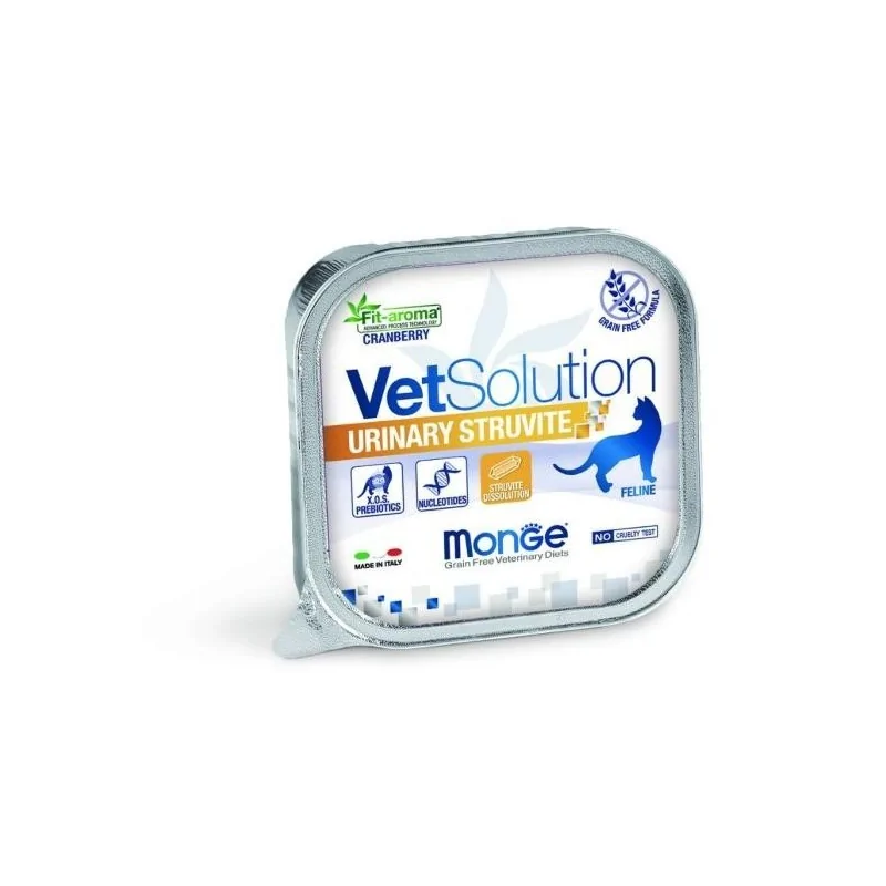 BARQUETTE VETSOLUTION URINARY STRUVITE POUR CHAT 100 Gr MONGE VETSOLUTION - 1