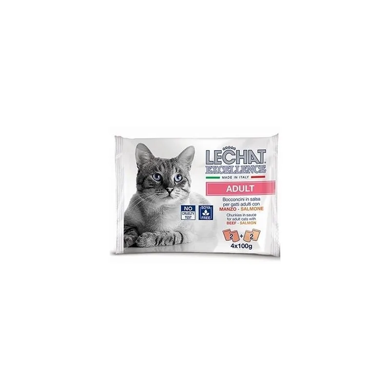 PACK POCHON LE CHAT EXCELLENCE ADULT 4*100G LECHAT EXCELLENCE - 1