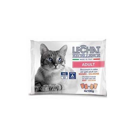 PACK POCHON LE CHAT EXCELLENCE ADULT 4*100G