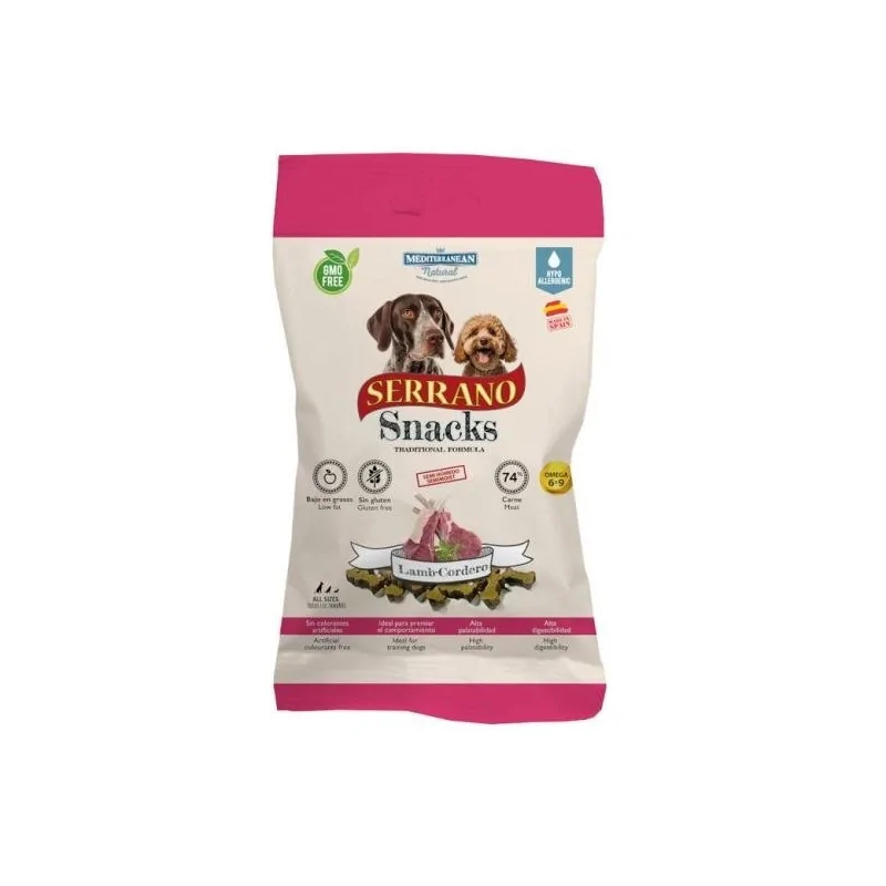 Friandises Chien-SERRANO SNACK DOGS AGNEAU 100g-Tunisie