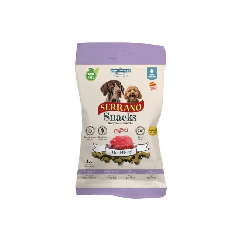 Friandises Chien-SERRANO SNACK DOGS BŒUF 100g-Tunisie