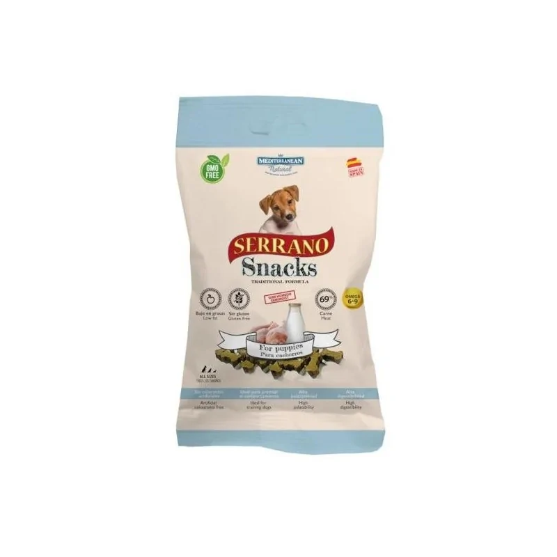 Friandises Chien-Serrano Snacks pour chiots – Saveur Poulet et Jambon Serrano, 100g-Tunisie