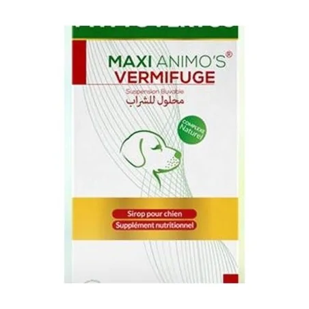 Compléments Alimentaires-VERMIFUGE MAXI ANIMO'S 150 ML-Tunisie