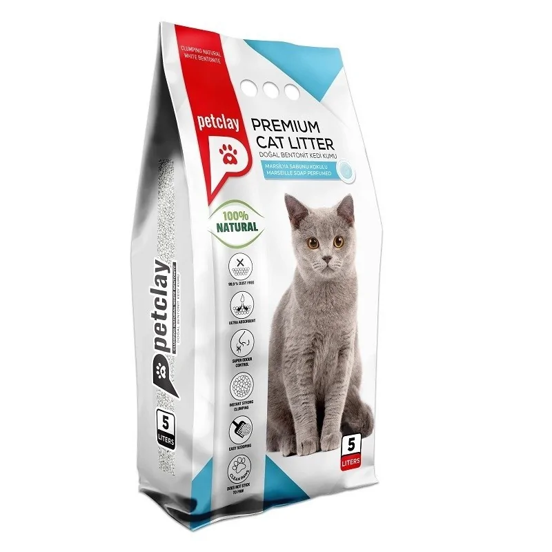 Petclay Clumping Cat Litter - Marseille Soap Scented 20L Petclay - 1