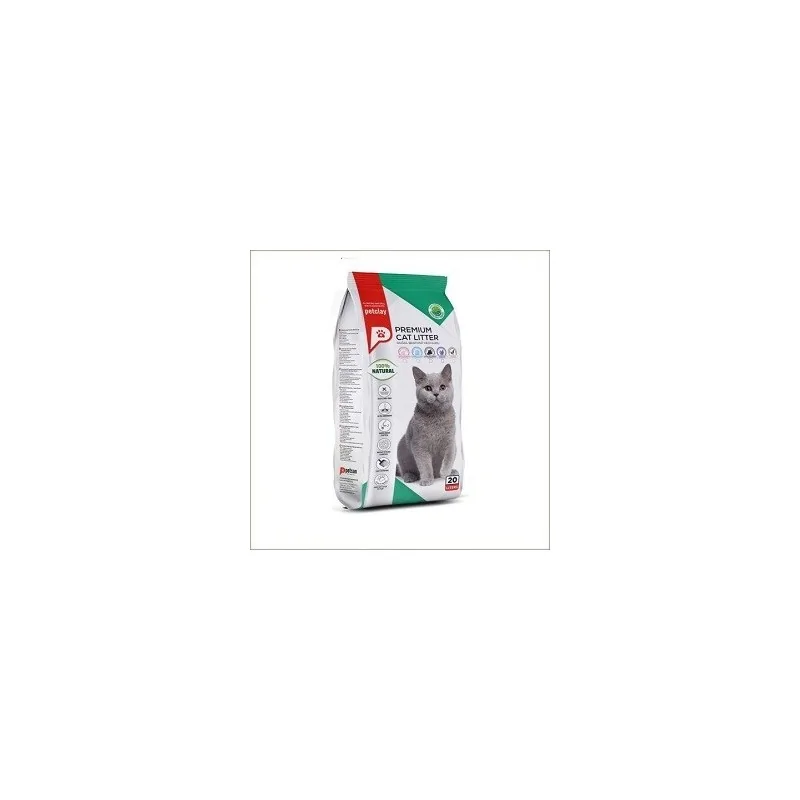 Litières Agglomérantes-Petclay Clumping Cat Litter - Carbon activated 20L-Tunisie