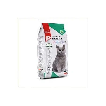 Litières Agglomérantes-Petclay Clumping Cat Litter - Carbon activated 20L-Tunisie