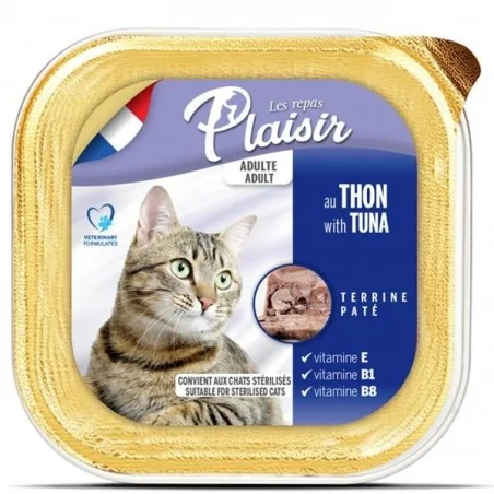 Humides Chat-Barquettes Plaisir Chat Adult au Thon 100gr-Tunisie