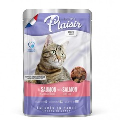 Humides Chat-Pack 4 + 1 Pochon Plaisir au Saumon et au Cabillaud 100gr-Tunisie