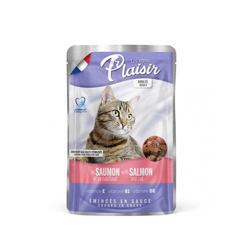 Pack 4 + 1 Pochon Plaisir au Saumon et au Cabillaud 100gr