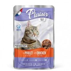 Humides Chat-Pack 4 + 1 Pochon Plaisir au Poulet et au foie 100gr-Tunisie