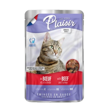 Pack 4 + 1 Pochon Plaisir au Boeuf et à la dinde 100gr