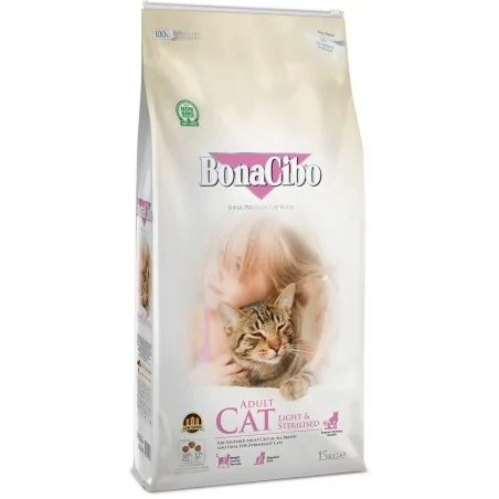 Croquettes Chat-BonaciBo Light Stérilisé 15KG-Tunisie