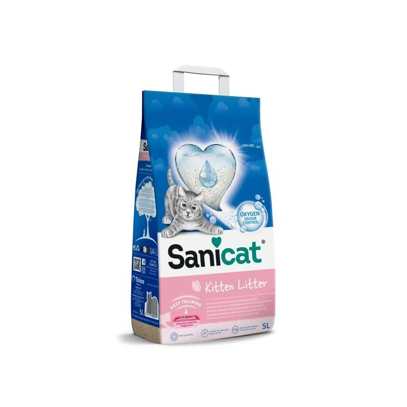 Litières Absorbante-Litiére SANICAT KITTEN 5L-Tunisie