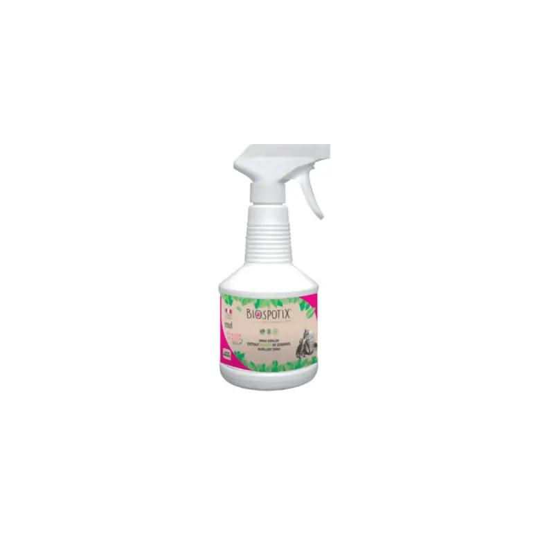 Collier & pipettes Anti Puce Chien-Biospotix Spray Répulsif Naturel pour Chat 500ml-Tunisie