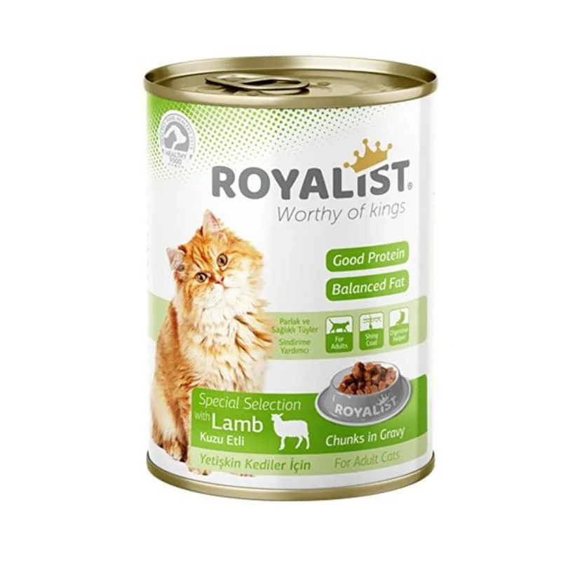 Humides Chat-Royalist Chunks en Sauce à l'Agneau pour Chats Adultes 400 g-Tunisie