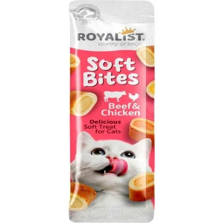 Friandises Chat-Royalist Friandises tendres au bœuf et poulet - 10g-Tunisie