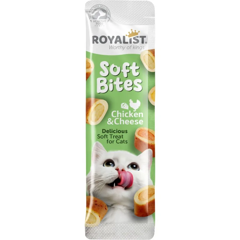 Friandises Chat-Royalist Friandises tendres au poulet et fromage – 10g-Tunisie