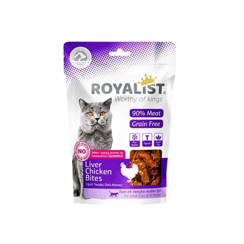 Friandises Chat-Royalist Friandises tendres au poulet et foie – 80g-Tunisie