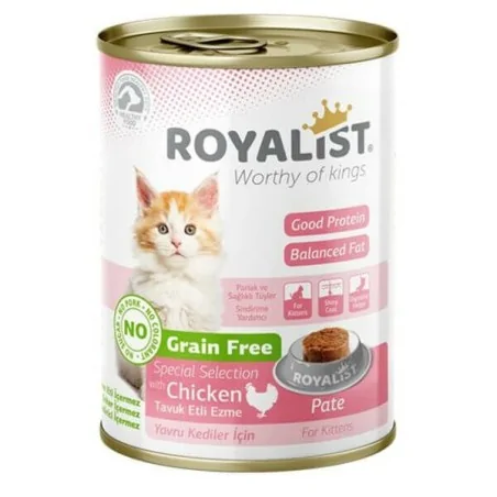 Humides Chat-Royalist Pâté pour chatons au poulet en sauce – 400g-Tunisie