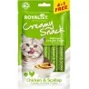 Friandises Chat-Royalist Friandises crémeuses pour chats – Saveur poulet et coquille Saint-Jacques – 5 x 15g-Tunisie