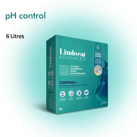 Litières Agglomérantes-Lindocat Advanced Control+ Surveillance du pH - 6L-Tunisie