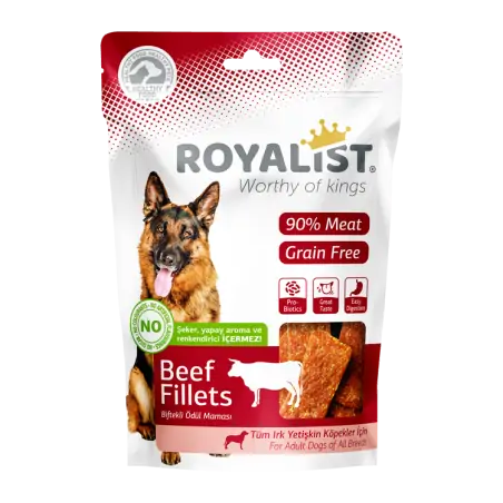 Friandises Chien-Royalist - Friandises pour chiens - Filets de bœuf tendres - 80g-Tunisie