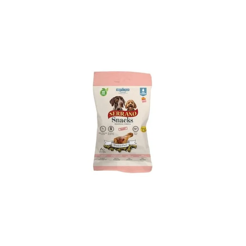 Friandises Chien-Serrano Snacks pour chiens – Saveur Dinde, 100g-Tunisie