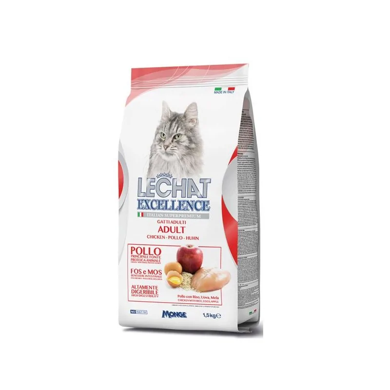 Croquettes Chat-LeChat Excellence Adult Poulet 1,5 kg-Tunisie