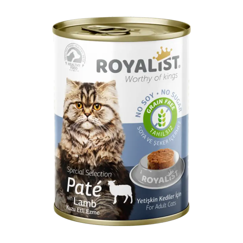 Humides Chat-Pâté pour Chats Adultes – Agneau – Royalist – 400 g-Tunisie