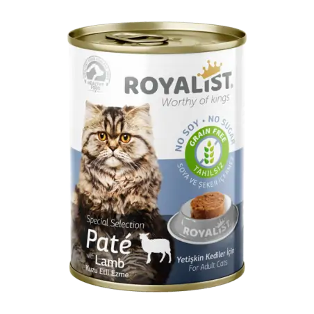 Humides Chat-Pâté pour Chats Adultes – Agneau – Royalist – 400 g-Tunisie