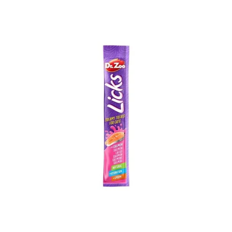 Friandises Chat-Dr. Zoo Snack Liquide au Saumon pour Chats - 4 x 15 g-Tunisie