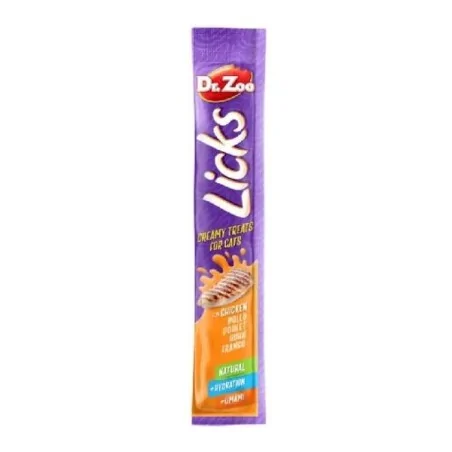 Friandises Chat-Dr. Zoo Snack Liquide au Poulet pour Chats - 4 x 15 g-Tunisie